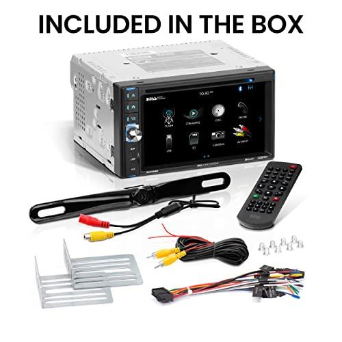 BOSS Audio Systems BOSS Audio Systems BVB9358RC Car Stereo - Double Din, 6.2 Inch Touchscreen, Bluetooth, CD DVD Player, AM/FM Radio Receiver, Backup Camera, Wireless Remote Control, Aux In, USB, SD