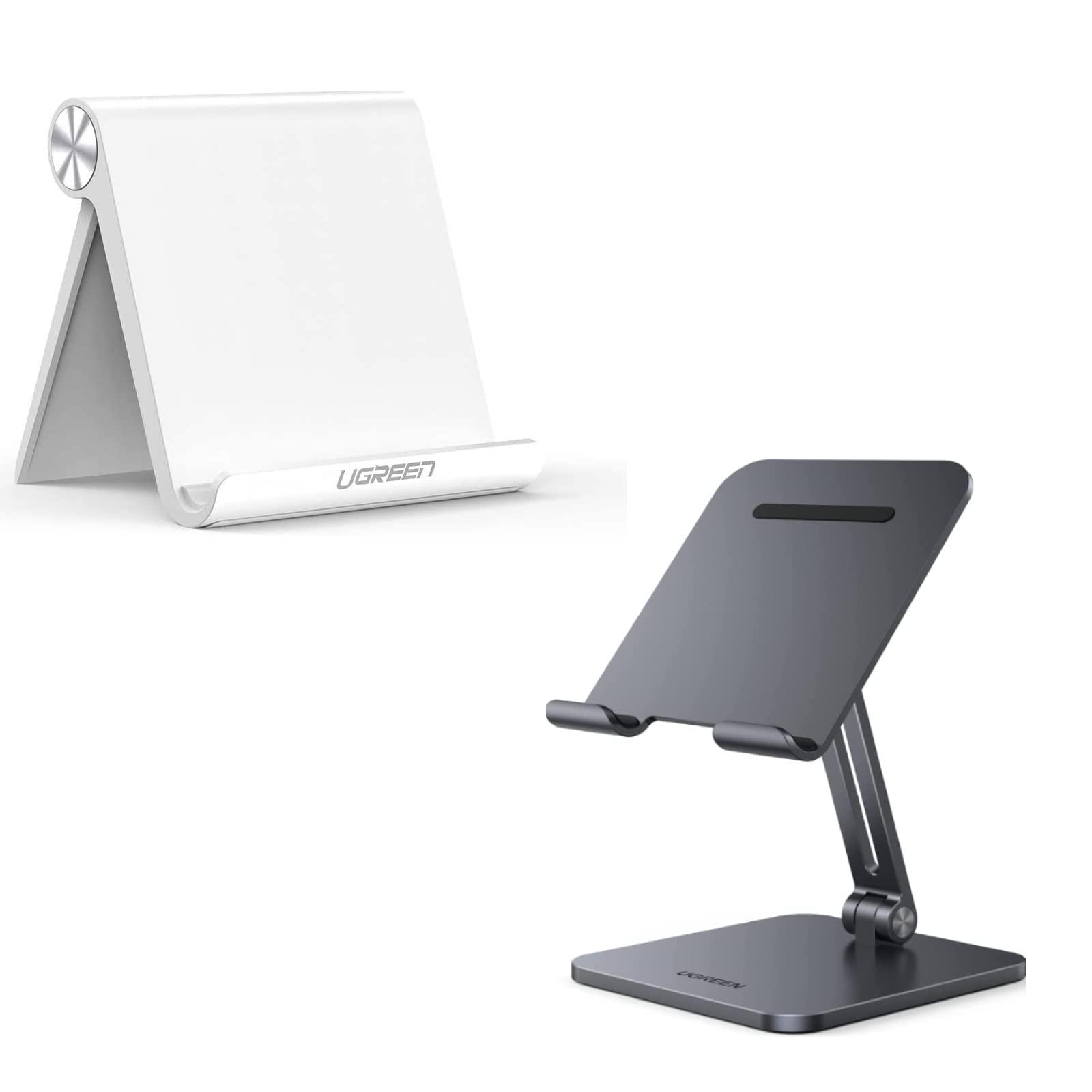 UGREEN UGREEN Tablet Stand Holder Adjustable White Bundle with Tablet Stand Adjustable Grey
