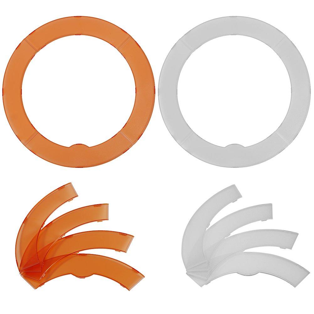 NEEWER Neewer 18 Inch Ring Light with Wall Mounting Boom Arm, 55W Dimmable 5500K Light with 240 LEDs Color Filter, Soft Tube and Carrying Bag for YouTube TikTok Selfies Video Photography