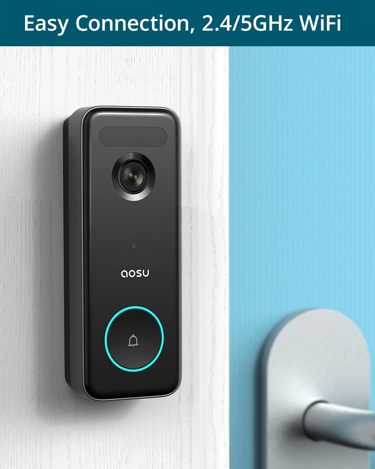 AOSU AOSU Solar Security Cameras Wireless Outdoor & Doorbell Camera
