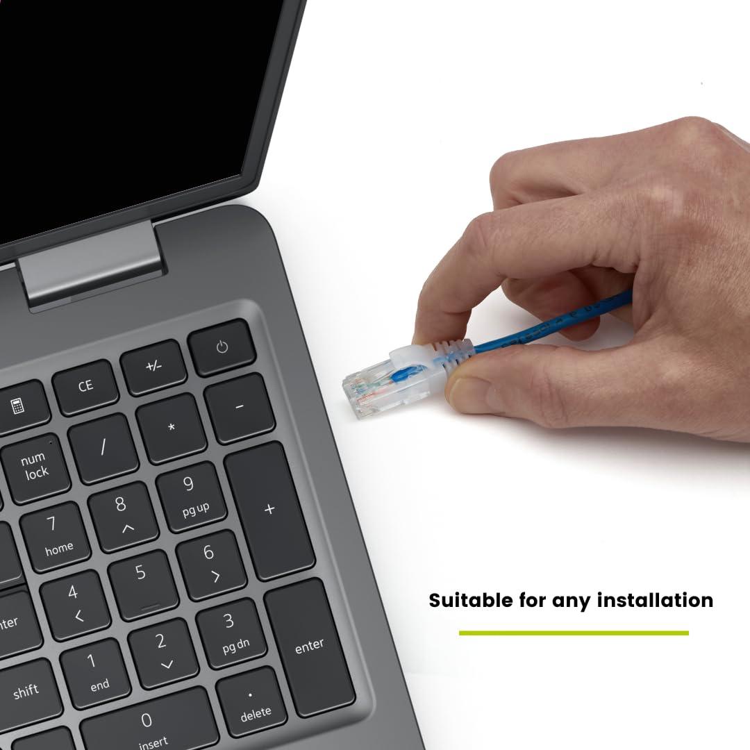 TRUE CABLE trueCABLE Cat6 Component Rated Patch Cable, Unshielded U/UTP, CM Rated, UL Listed, PoE++, 28AWG 4/PR, Blue, 5ft, 1 Pack