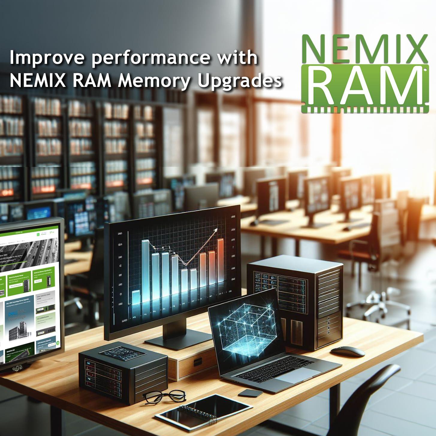 NEMIX RAM NEMIX RAM 8GB (1X8GB) DDR4 2666MHZ PC4-21300 1Rx8 1.2V 288-PIN Non-ECC Unbuffered UDIMM Desktop PC Memory Compatible with Hynix HMA81GU6CJR8N-VK