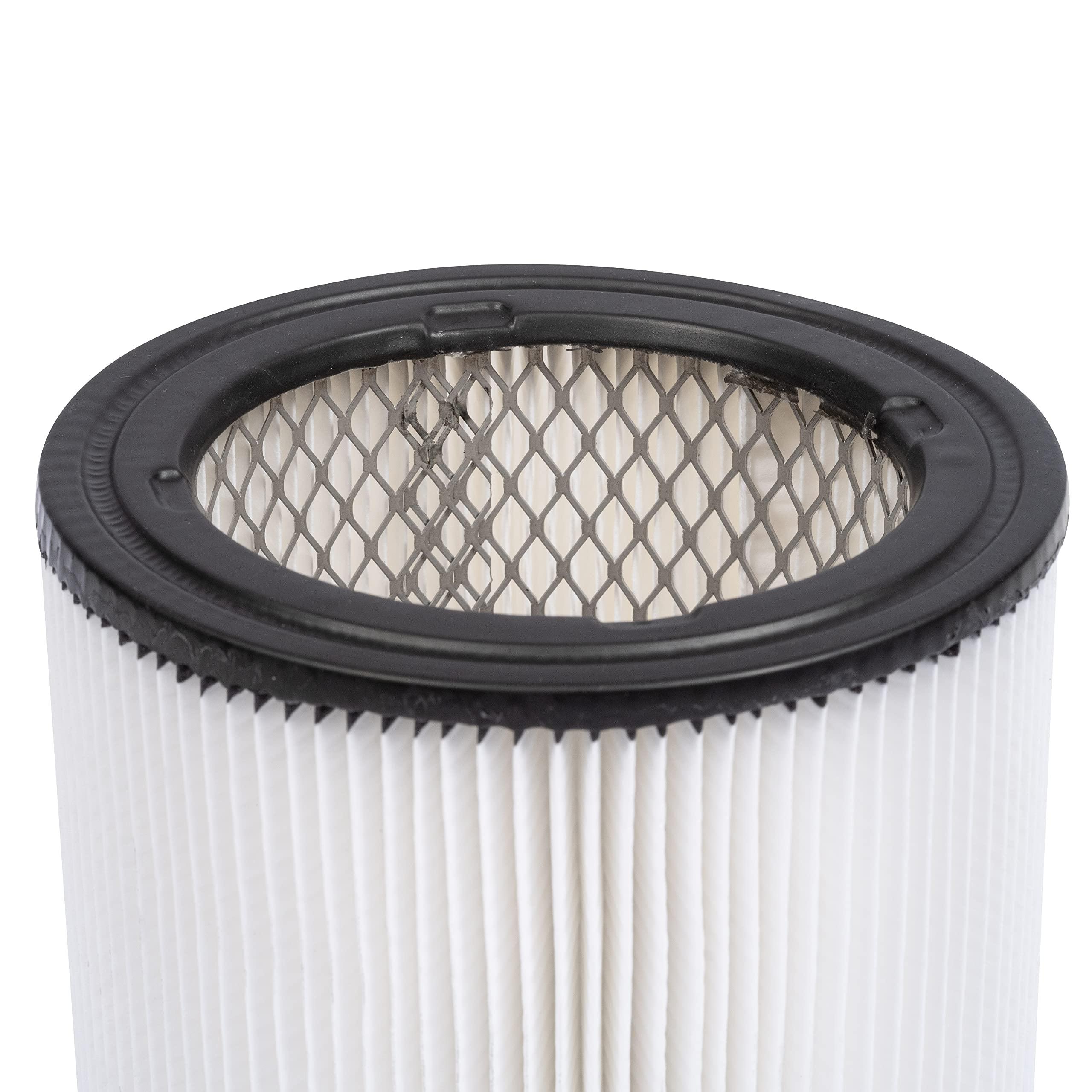 Shop-Vac Shop-Vac 9039833 Small Cartridge Filter, 5.75 Inch Diameter x 5 Inch High, Compatible with 1-4 Gallon Wet/Dry Vacuums, 5 Gallon Portable & Wall Mount Models