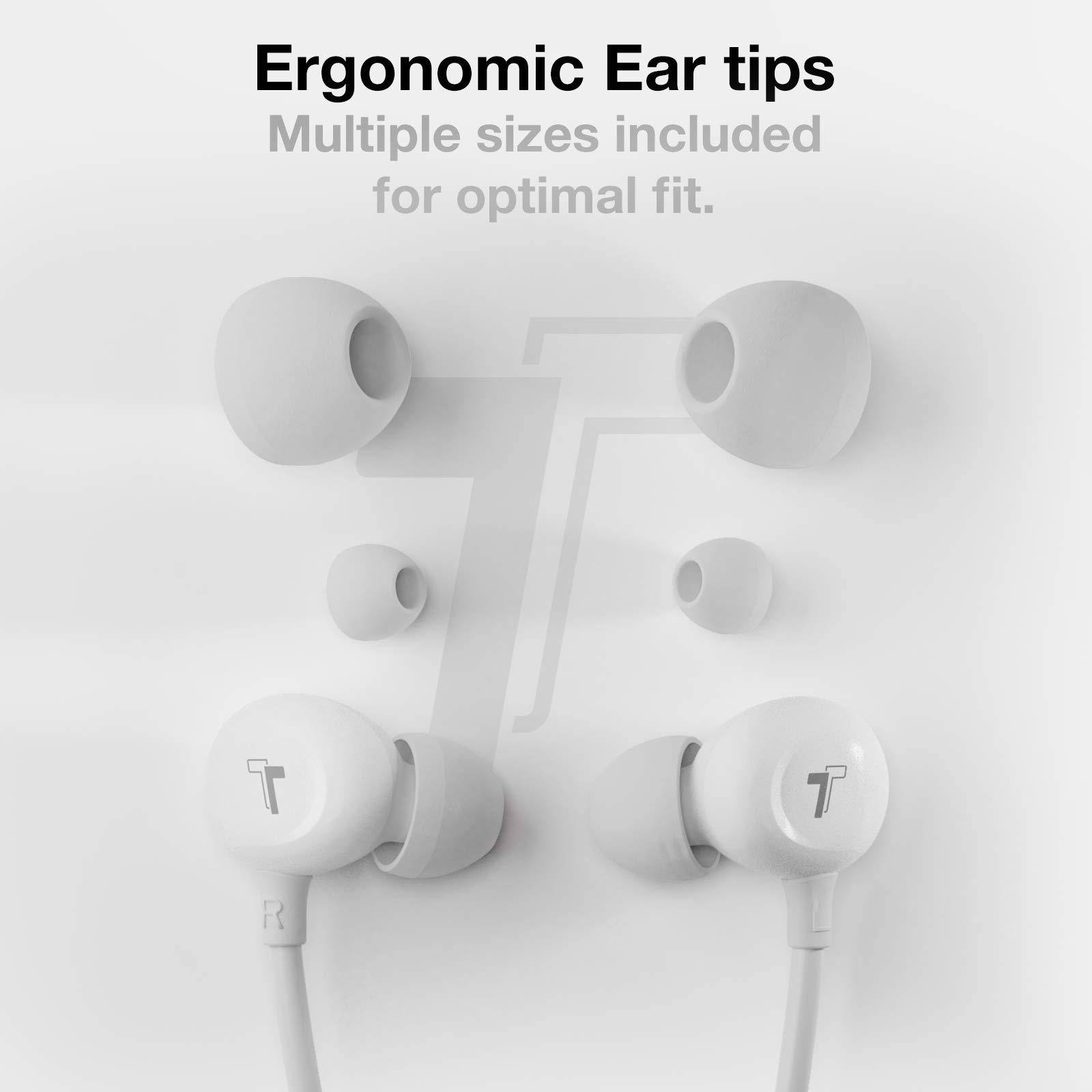 Thore Thore Earbuds for iPhone 12/13/14 Earphones (V60) Wired in-Ear Earbuds (Apple MFi Certified) Lightning Headphones with Mic for iPhone 7/8 Plus, X, Xs, XR, 11, SE, 12, 13/14 Pro Max - White