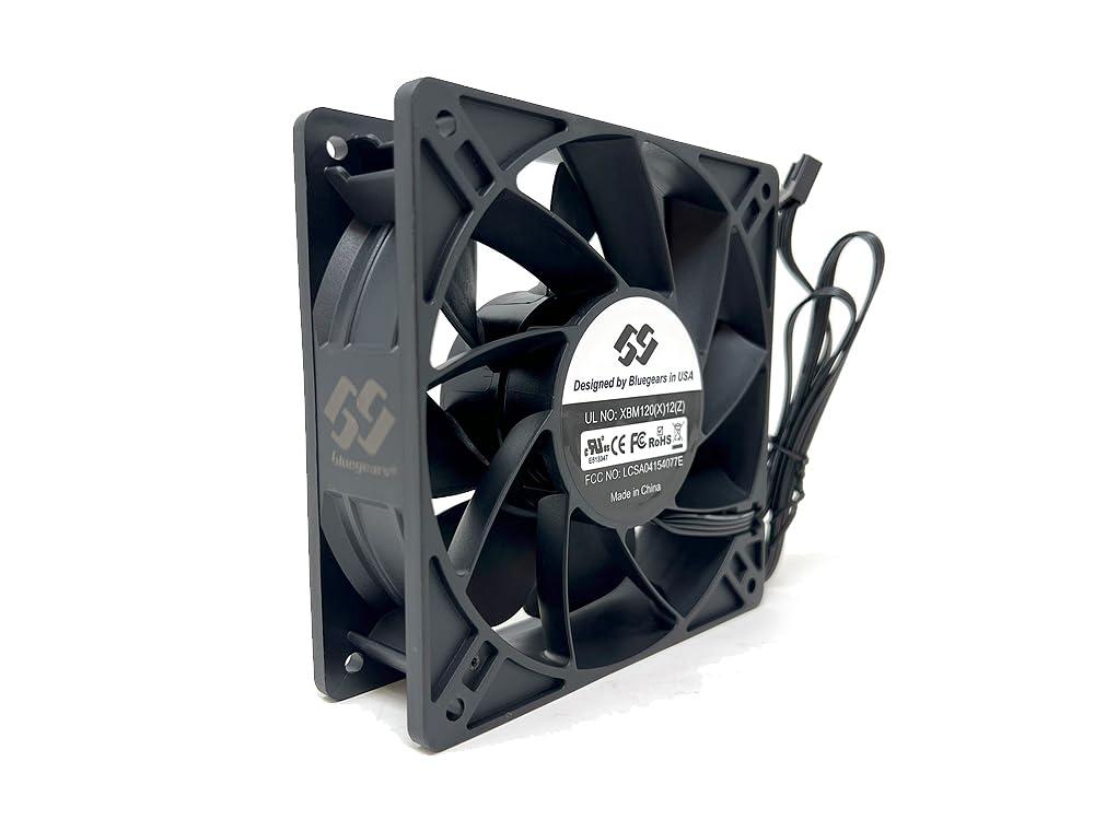 Bluegears Bluegears Bgears b-BlasterPWM 120x38 2Ball PWM High Speed Fan ranging 1300 to 6500 RPM with 318 CFM. UL, CE, FCC, RoHS, Reach Certified High Speed PWM Fan,Black
