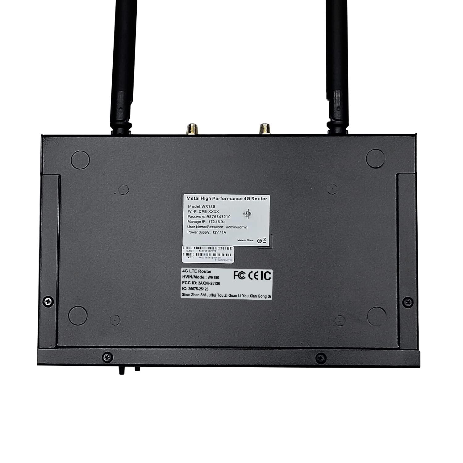 KuWFi KuWFi 4G LTE Router with SIM Card Slot, Unlocked 4G WiFi Router with External Antennas, Industrial Wireless CPE Internet Routers for Home/Office, Work with AT&T and T-Mobile