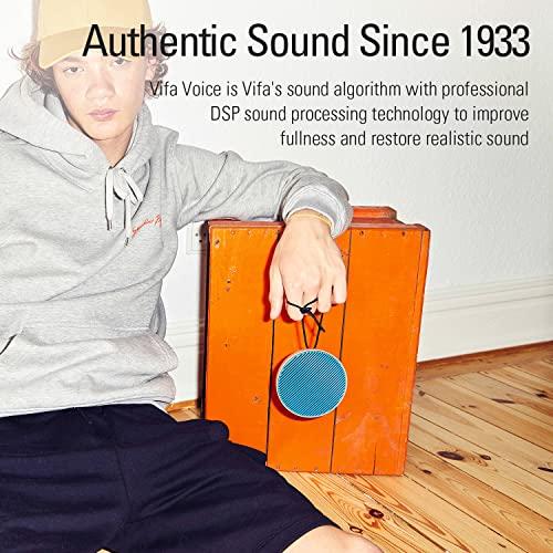 Vifa Vifa City Bluetooth Speaker, Portable Wireless Loudspeaker, Bluetooth 5.0 / Dual Pairing / IPX4 Waterproof, HiFi Audio & Built-in Mic Mini Speakers for Travel and Party (Green Lemon)