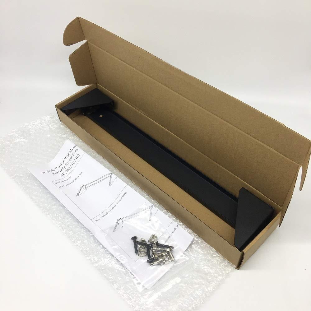 JINGCHENGMEI Jingchengmei 1U Lightweight Foldable 19 Inch Steel Vertical Rack and Wall Mountable Server Rack Mount (1U35P)