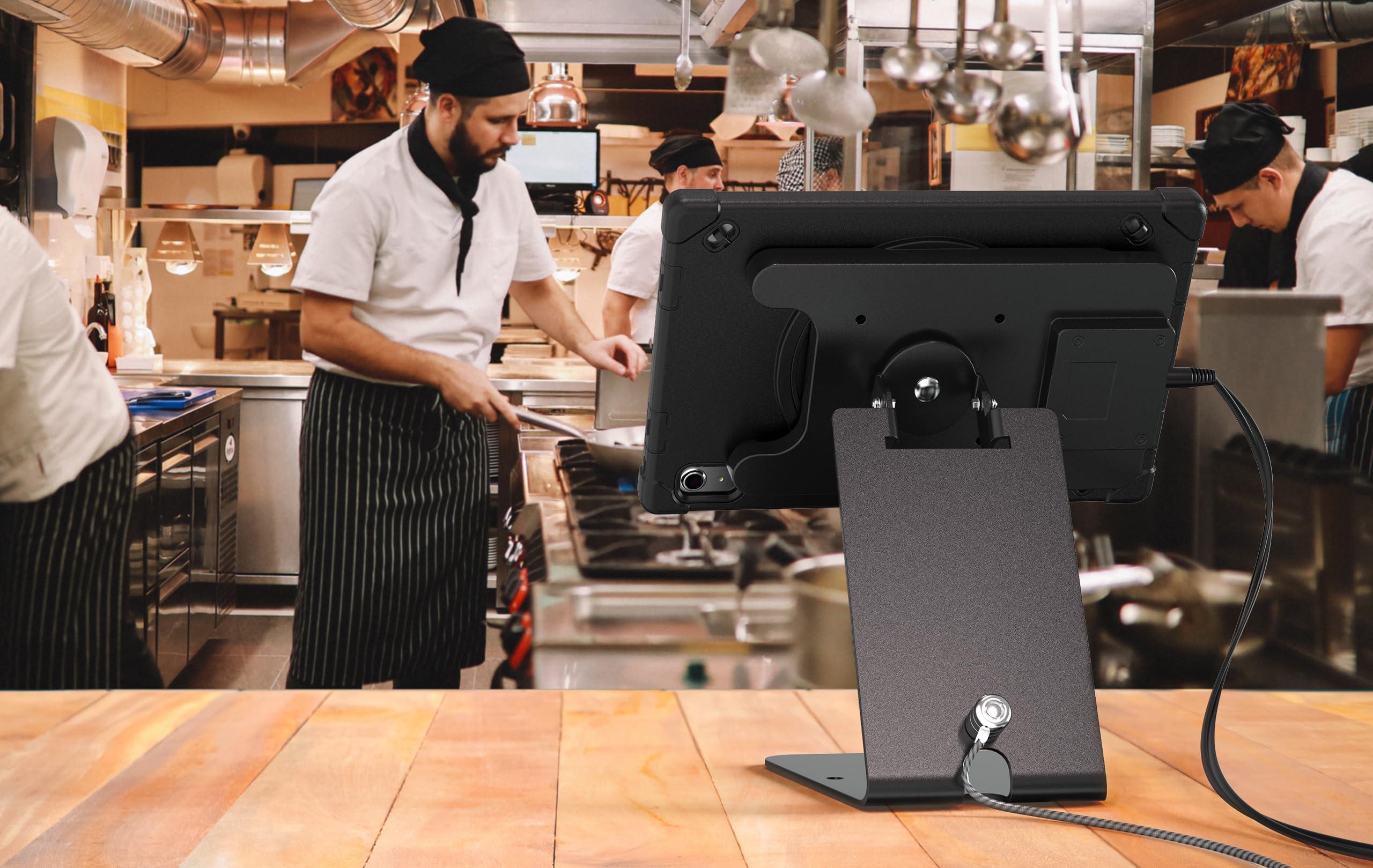 CTA Digital CTA Digital Wireless Security Kiosk VESA Quick Release Security Kiosk with Wireless Inductive Charging Case for iPad 10th Generation 10.9-inch & More 10.9-inch Tablets - Black (PAD-ICCTKS109)