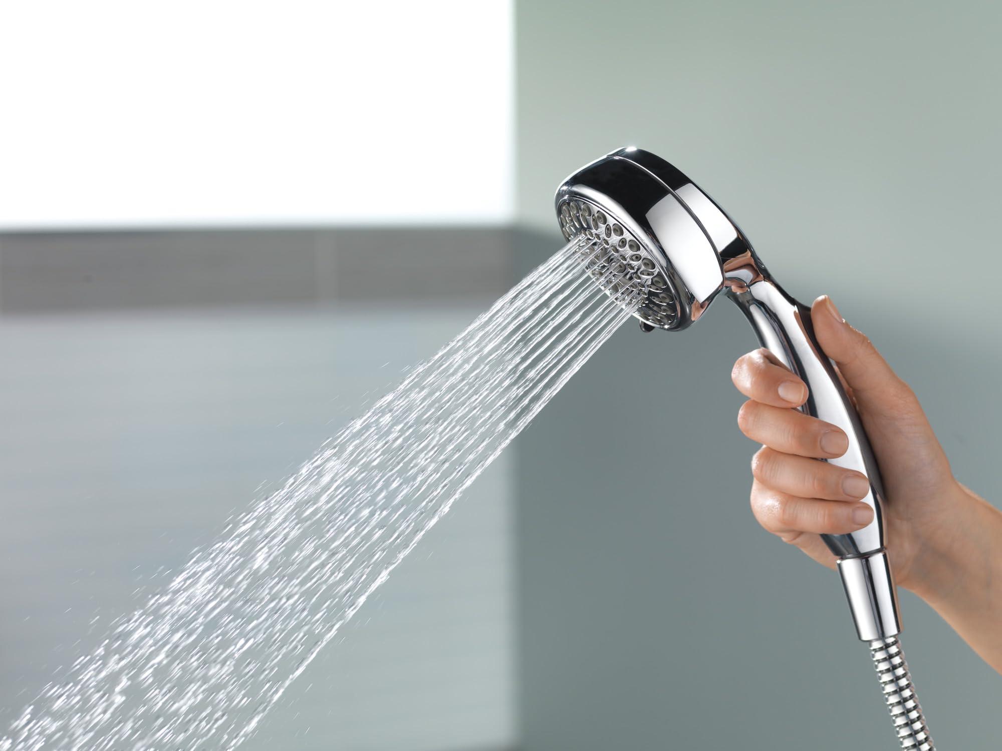 DELTA FAUCET Delta Faucet 7-Spray Touch-Clean Hand Held Shower Head with Hose, Chrome 75700