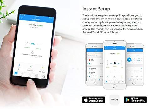 Ubiquiti Networks Ubiquiti Networks AmpliFi Instant Mesh System - EU Ver. with Router and 1 Mesh Point, Wi-Fi/Gigabit Ethernet (1 WAN, 2 LAN), Whole-Home and Mesh Wi-Fi Systems