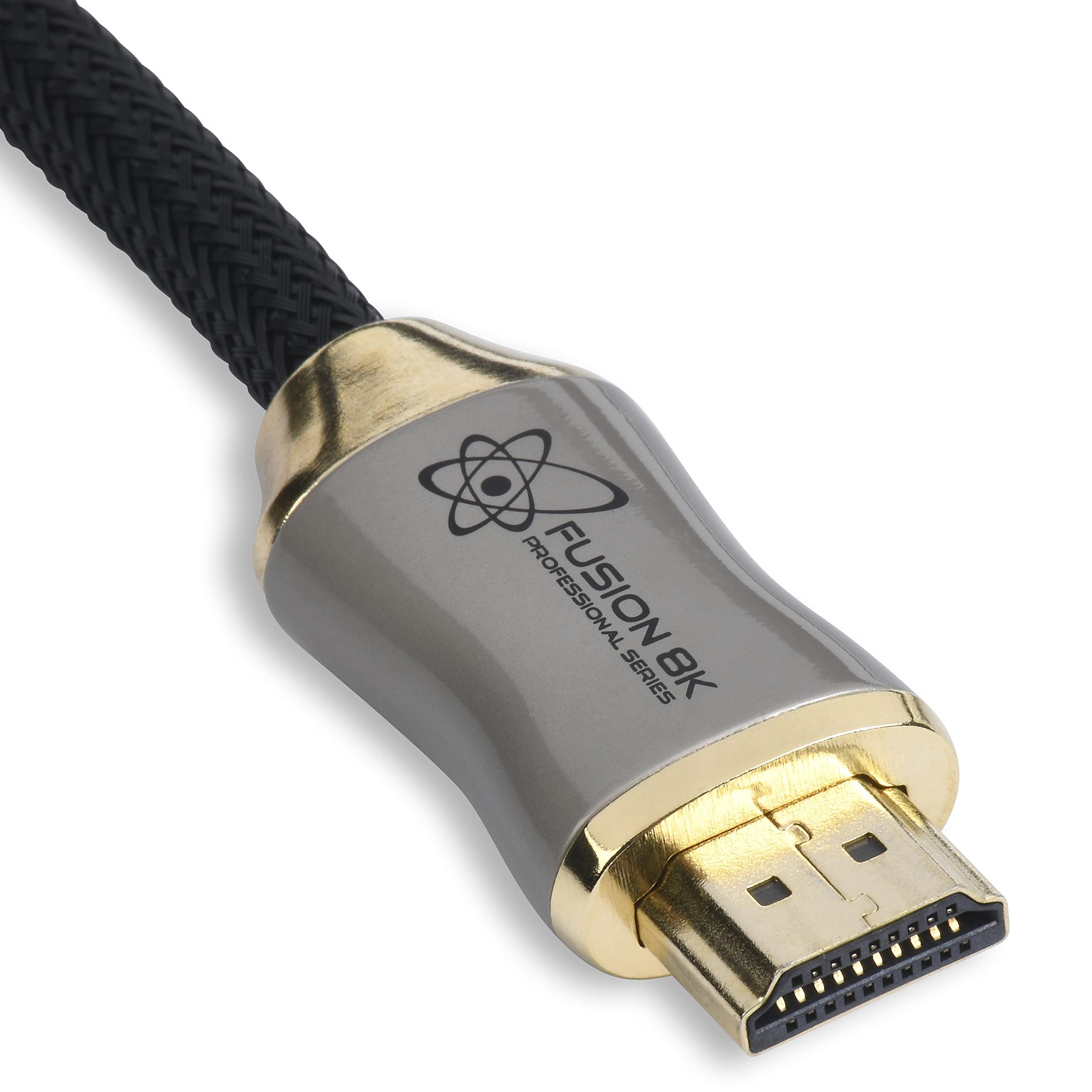 Fusion8K Fusion8K HDMI 2.1 Certified Cable Supports 10K 8K @60Hz and 4K @120Hz Compatible with All TVs, BluRay, Xbox Series X, PS5 (3 Feet)