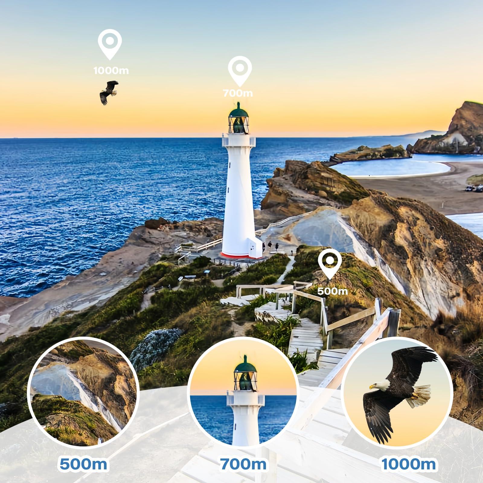 Gskyer 25x50 Monocular Telescope, Monoculars for Adults High Powered: Compact HD Zoom Scope for Men Gifts Cool Gadgets with BAK4 Prism & FMC Lens, Pirate Binoculars for Kids Spotting Hunting Camping