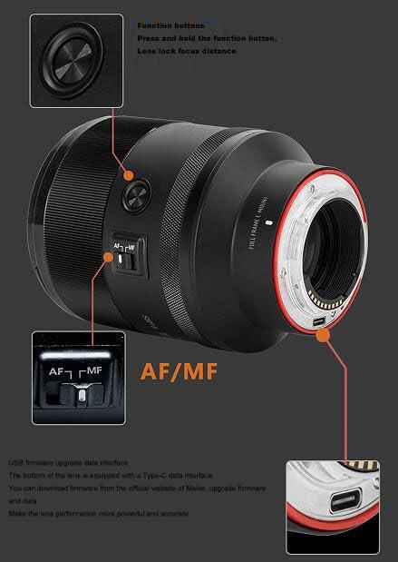 DirectNine Basics DirectNine Basics Meike 85mm F1.4 autofocus Full Frame Lens Suitable for Canon Nikon Sony L Mount Cameras