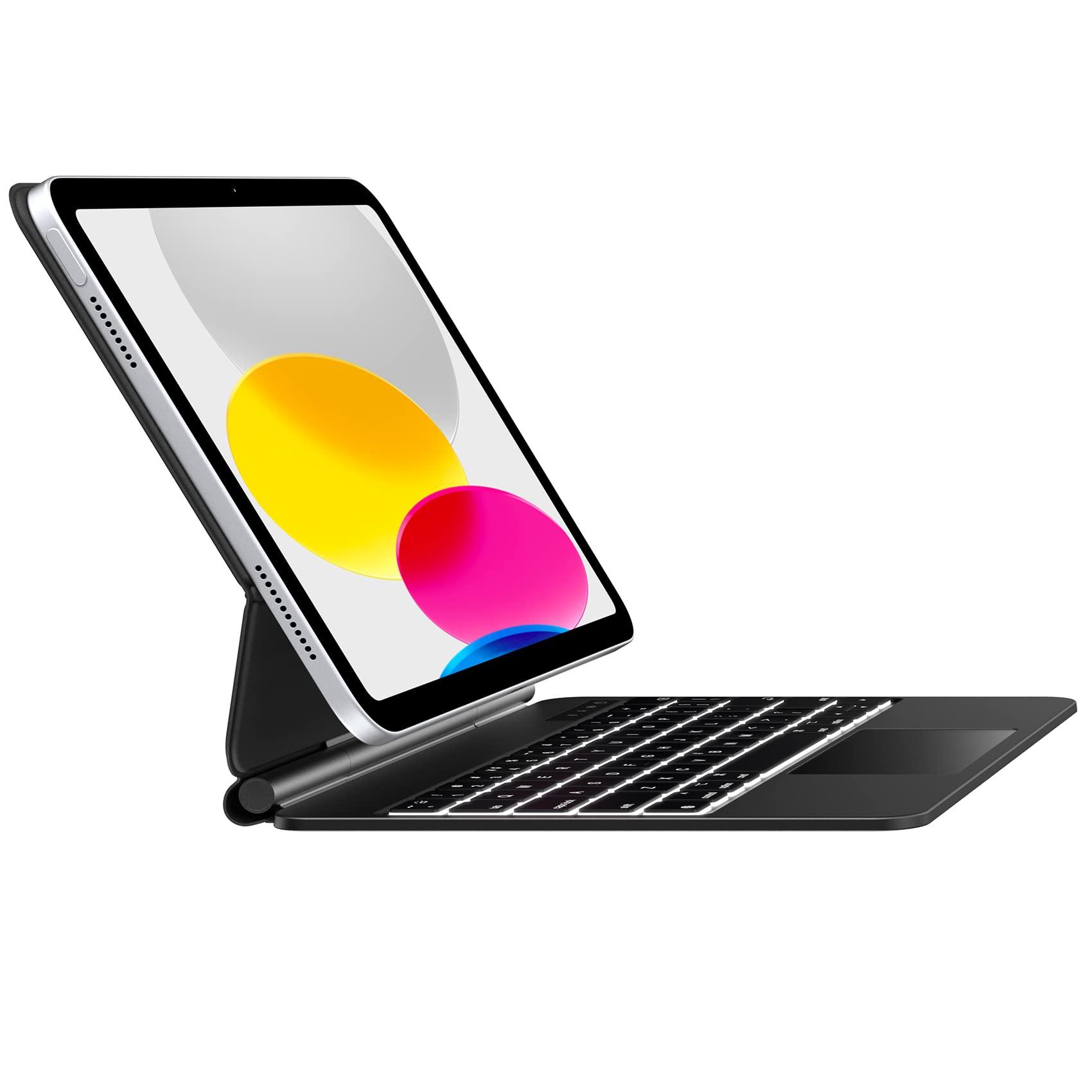 typecase typecase Edge Slim Magnetic Backlit Keyboard Case for iPad 10th Generation (10.9-inch, 2022) - Wireless Cover with Keypad & Multi-Touch Trackpad Compatible with Apple iPad 10 Gen 10.9