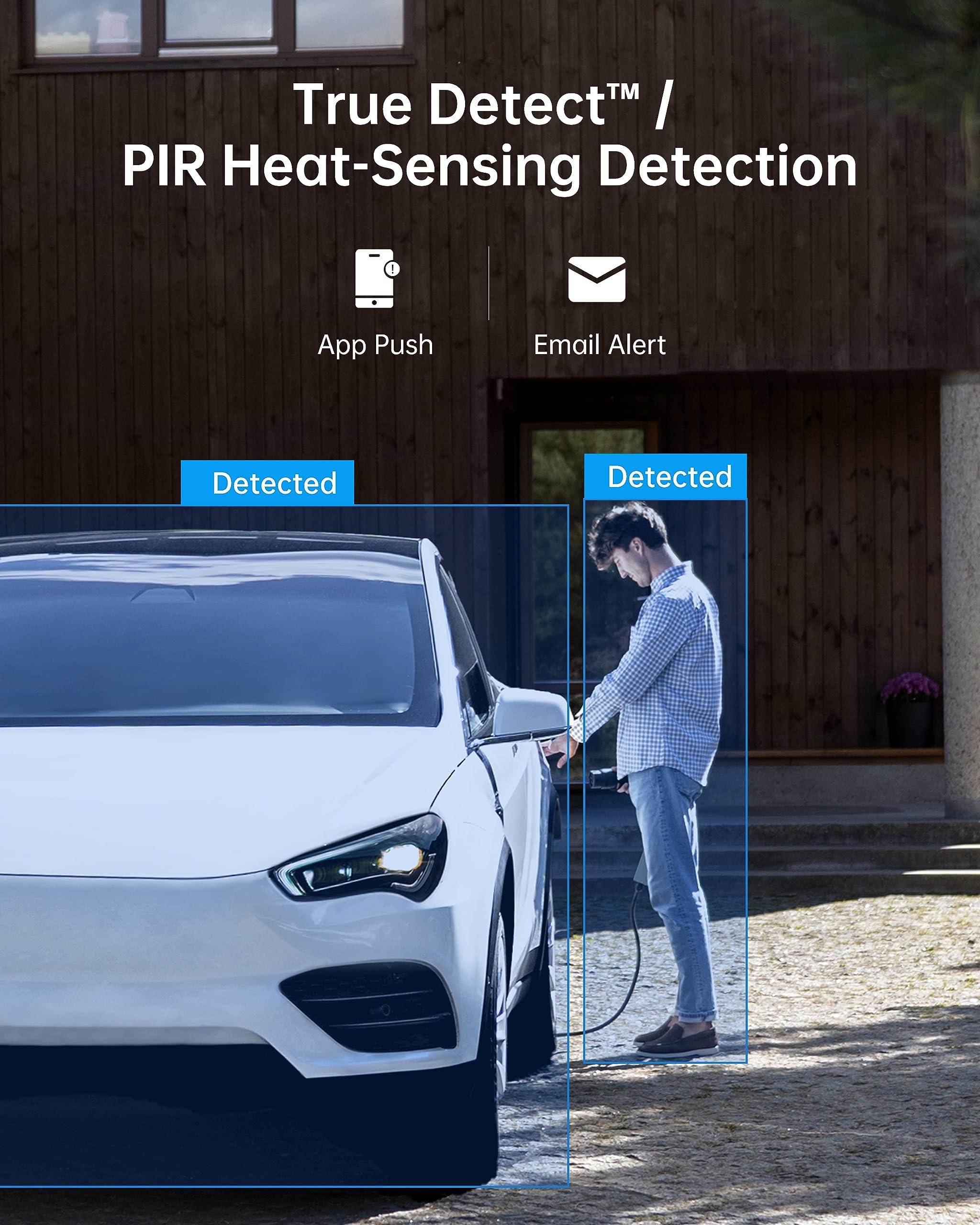 Swann Swann Add-On DVR Flashing Light Bullet Camera with Sensor Spotlight, 4K UHD Video, Indoor or Outdoor Design, Dusk to Dawn Color Night Vision Plus True Detect Heat, Motion Detection, and One Way Audio