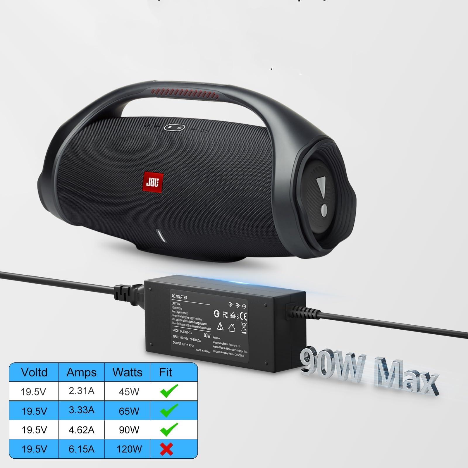 BIYTC 90W Charger for JBL Boombox 2 Boombox 1 Wireless Bluetooth Speaker Replacment for JBL Xtreme 2 Charger 10FT Compatible with JBL Boombox, Xtreme Power Supply Adapter Cord with Portable Bag