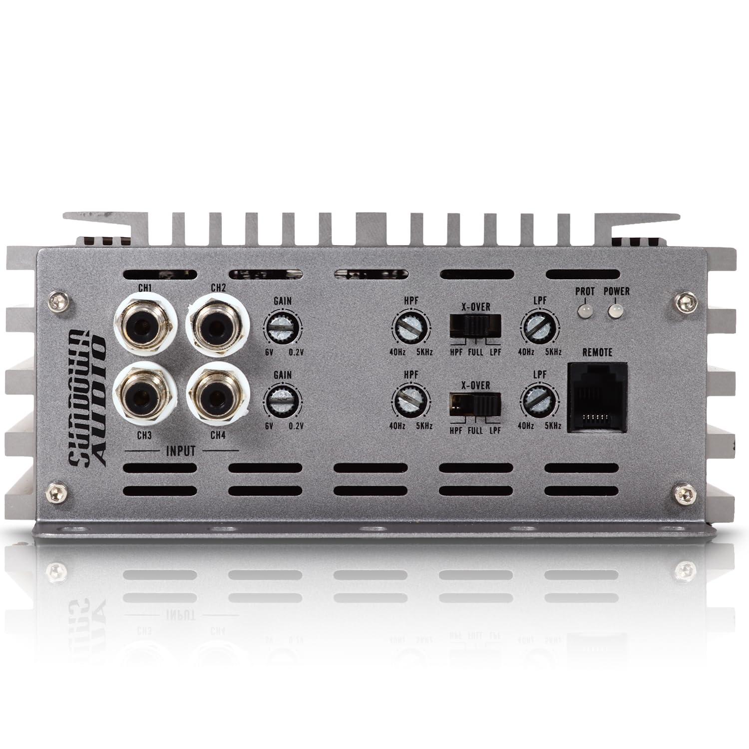 Sundown Audio Sundown Audio SAE-500.5 Class A/B+D 5-Channel Amplifier - 80W x 4 + 500W x 1 @ 1 - Full System Car Audio Amp for Speakers & Subwoofers with Advanced Filters & Protection