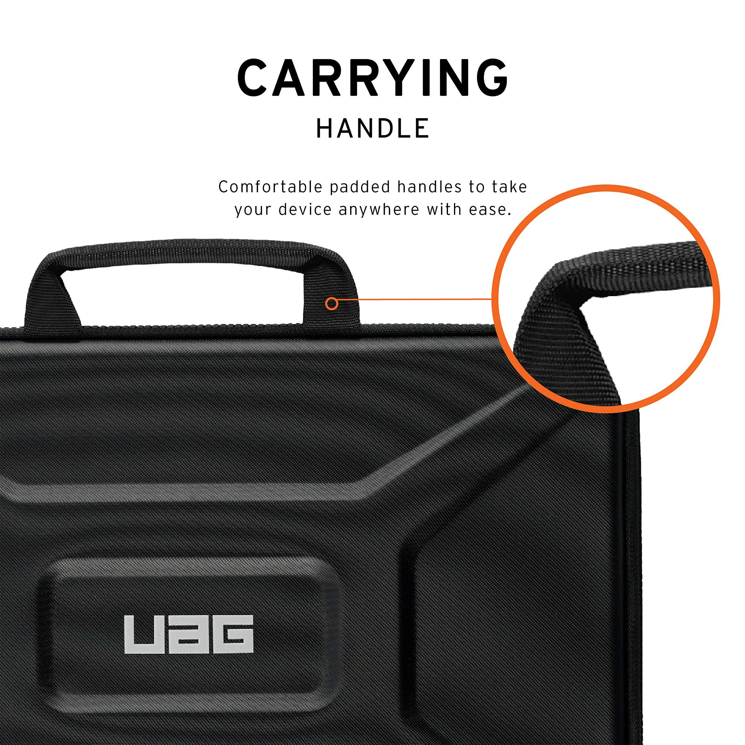 URBAN ARMOR GEAR URBAN ARMOR GEAR UAG Medium Sleeve with Carrying Handle for 11-13\" Devices Rugged Tactile Grip Weatherproof Protective Slim Secure Laptop/Tablet Sleeve, Black