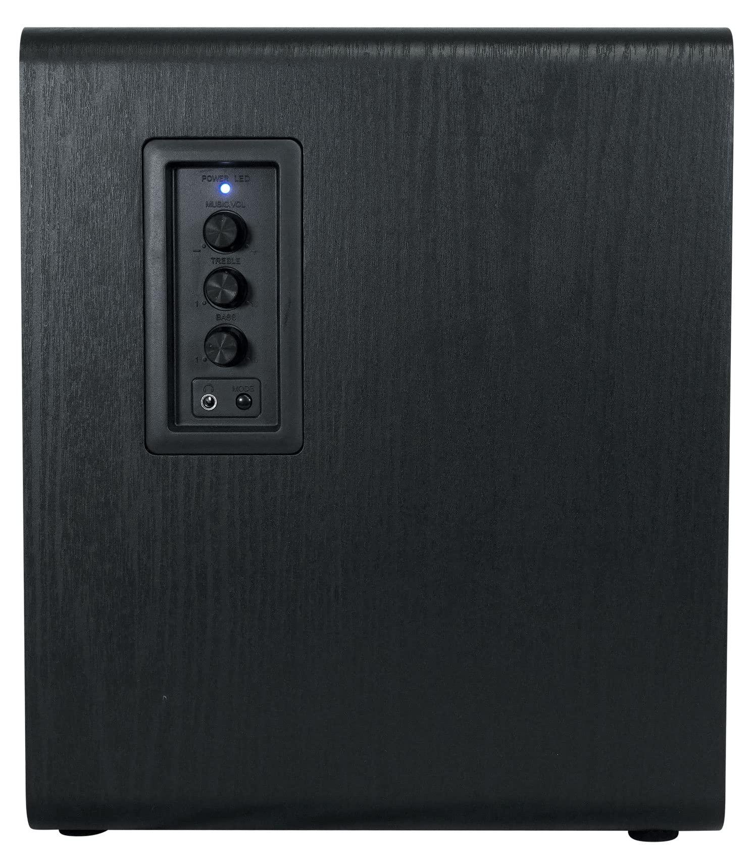 Rockville Rockville ELITE-5B 5.25\" Bookshelf Speakers w/Bluetooth+28\" Dark Wood Stands