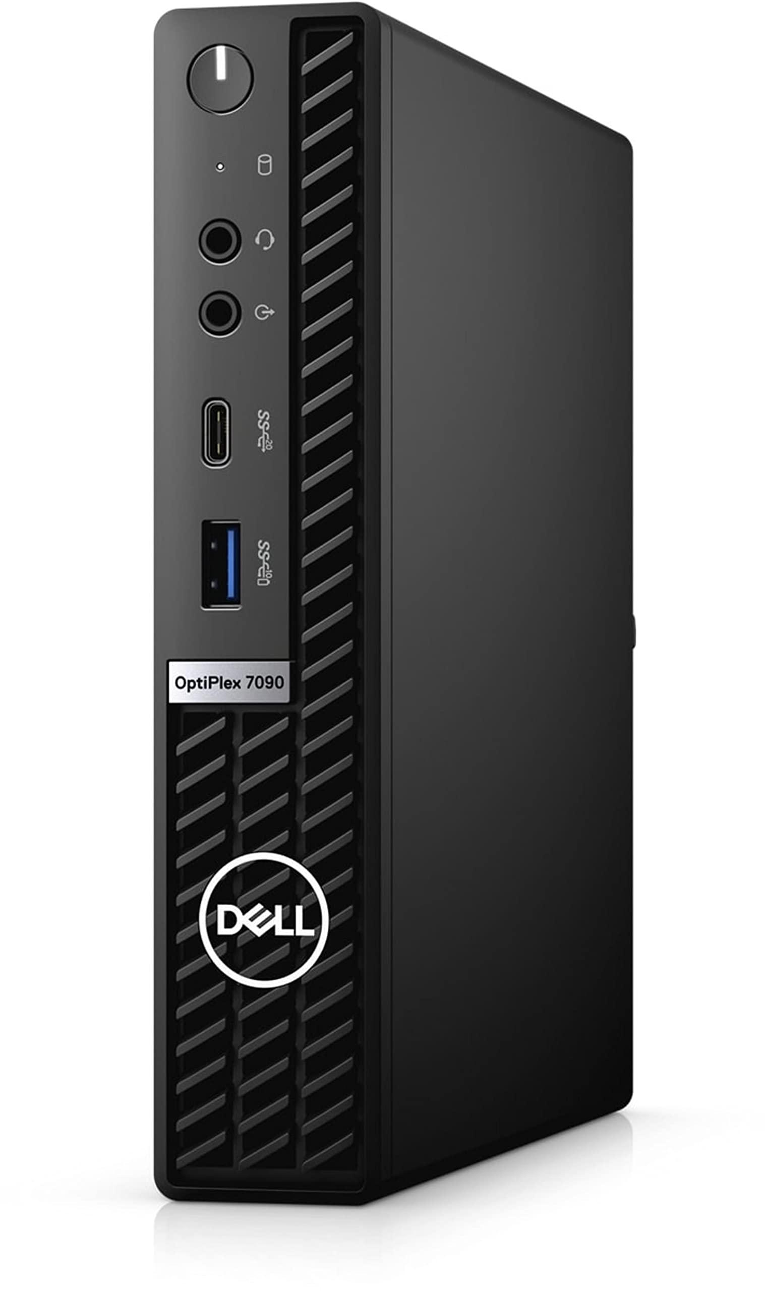 Dell Dell Optiplex 7090 Micro Tower Desktop | Core i5-10500 - 1TB HDD Hard Drive - 16GB RAM | 6 cores @ 4.5 GHz Win 11 Pro Black