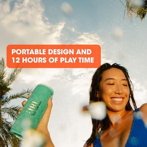 JBL JBL Flip 6 - Portable Bluetooth Speaker, powerful sound and deep bass, IPX7 waterproof, 12 hours of playtime, JBL PartyBoost for multiple speaker pairing for home, outdoor and travel (Camo)