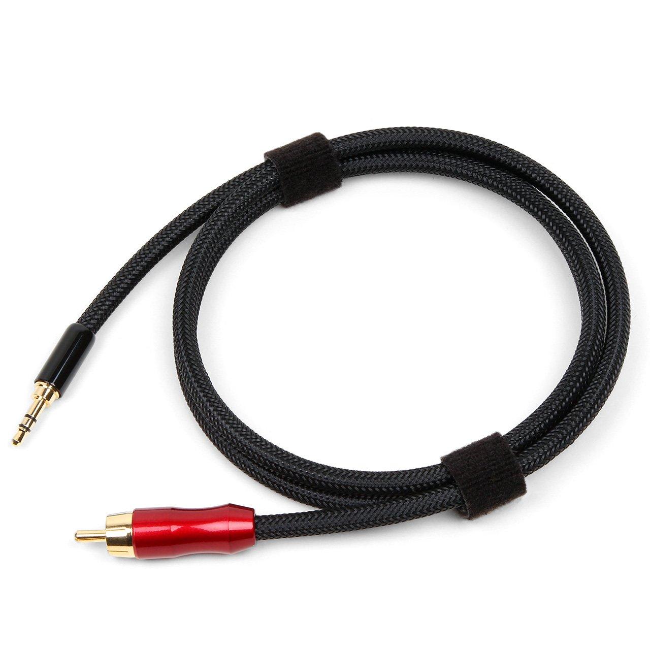 Micca Micca Premium SPDIF Digital Coaxial Audio Cable - 3.5mm (1/8") to RCA, 3ft, Polarity: Tip - Signal, Sleeve - Ground