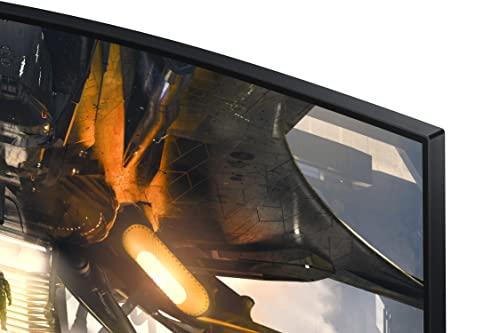 Samsung SAMSUNG 27" Odyssey G55A QHD 165Hz 1ms FreeSync Curved Gaming Monitor with HDR 10, Futuristic Design for Any Desktop (LS27AG550ENXZA)