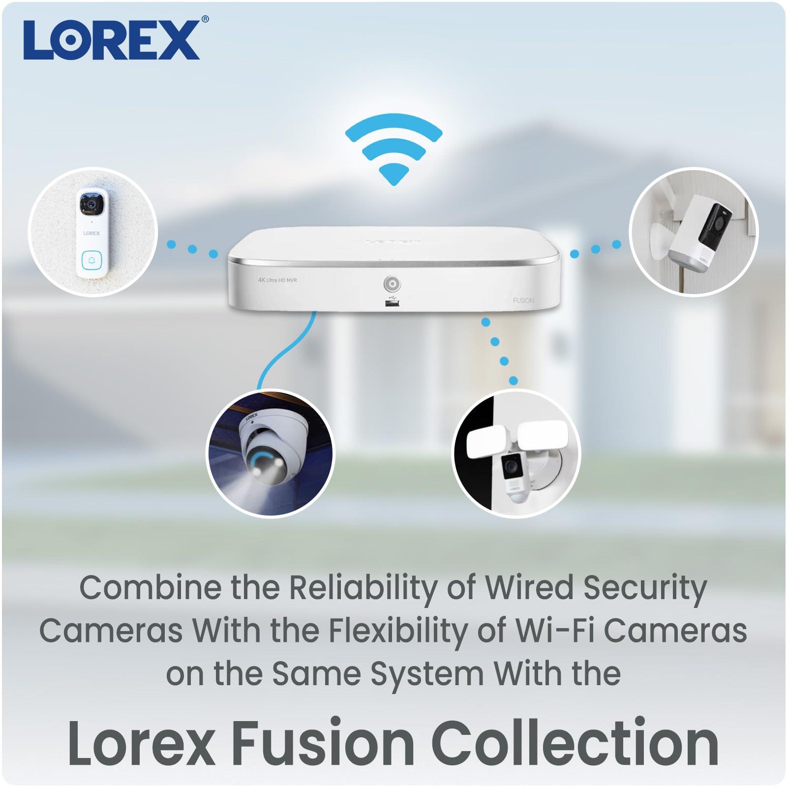 Lorex Lorex 2K Indoor WiFi Security Camera 2K Add-On Camera for Wired Surveillance System for Home, Pet Cam, Baby Cam - IR Night Vision, Person Detection & 2 Way Talk - Free 16GB Micro SD