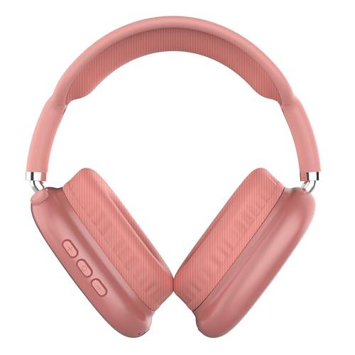Supersonic IQ Sound IQ-170BT High Performance Wireless Bluetooth Headphones with 10m Range, FM Radio, Hands-Free Mic, Swivel Design, Soft Earpads, 3.5mm AUX Output Compatible with PC and Phones (Rose Gold)