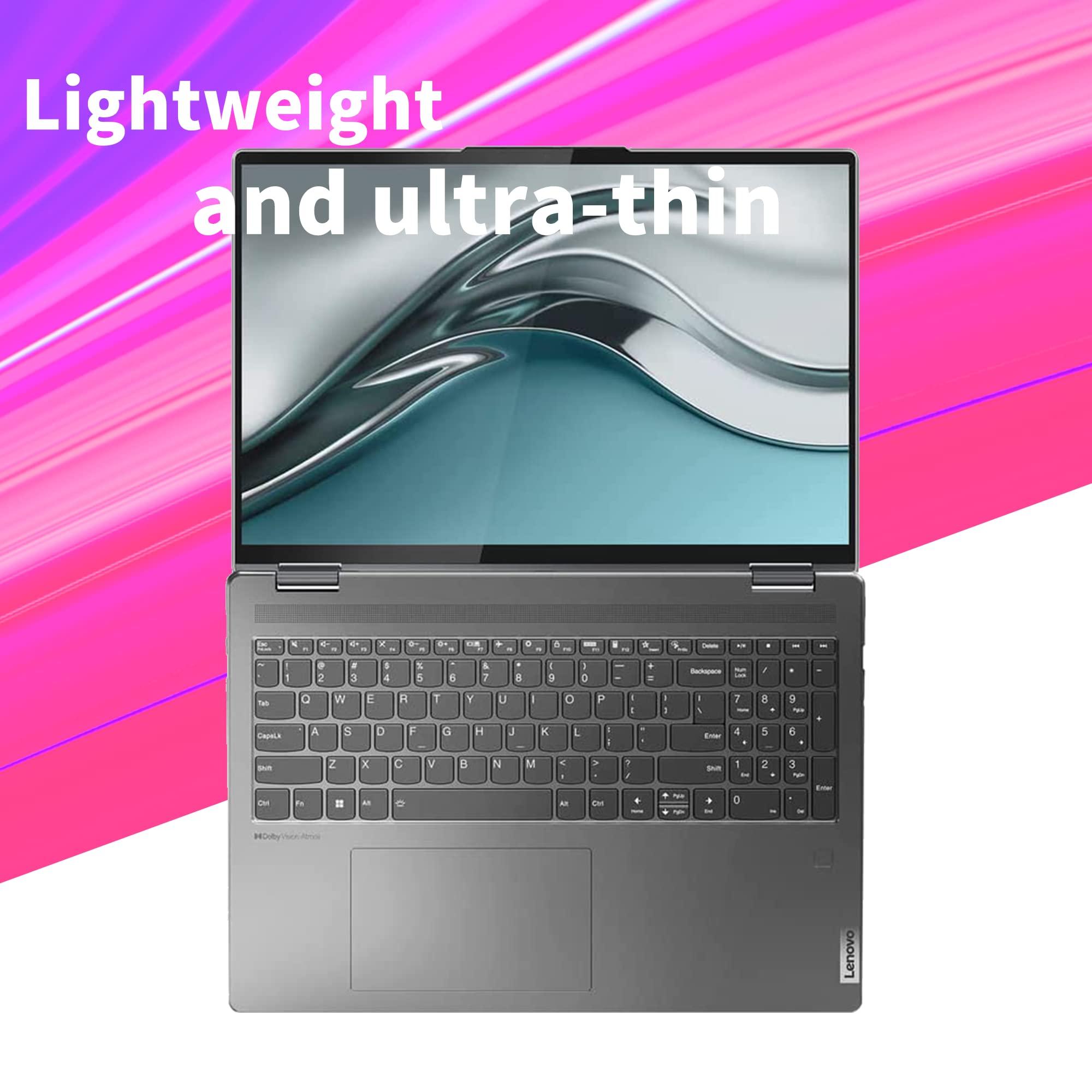 Lenovo Lenovo Yoga 7i 2-in-1 360 16" 2.5K Touchscreen Laptop, Intel Evo Platform Core i5 1240P, 8GB RAM, 512GB PCIe SSD, Intel Iris Xe Graphics, Backlit Keyboard, Win 11, Storm Grey, 32GB USB Card
