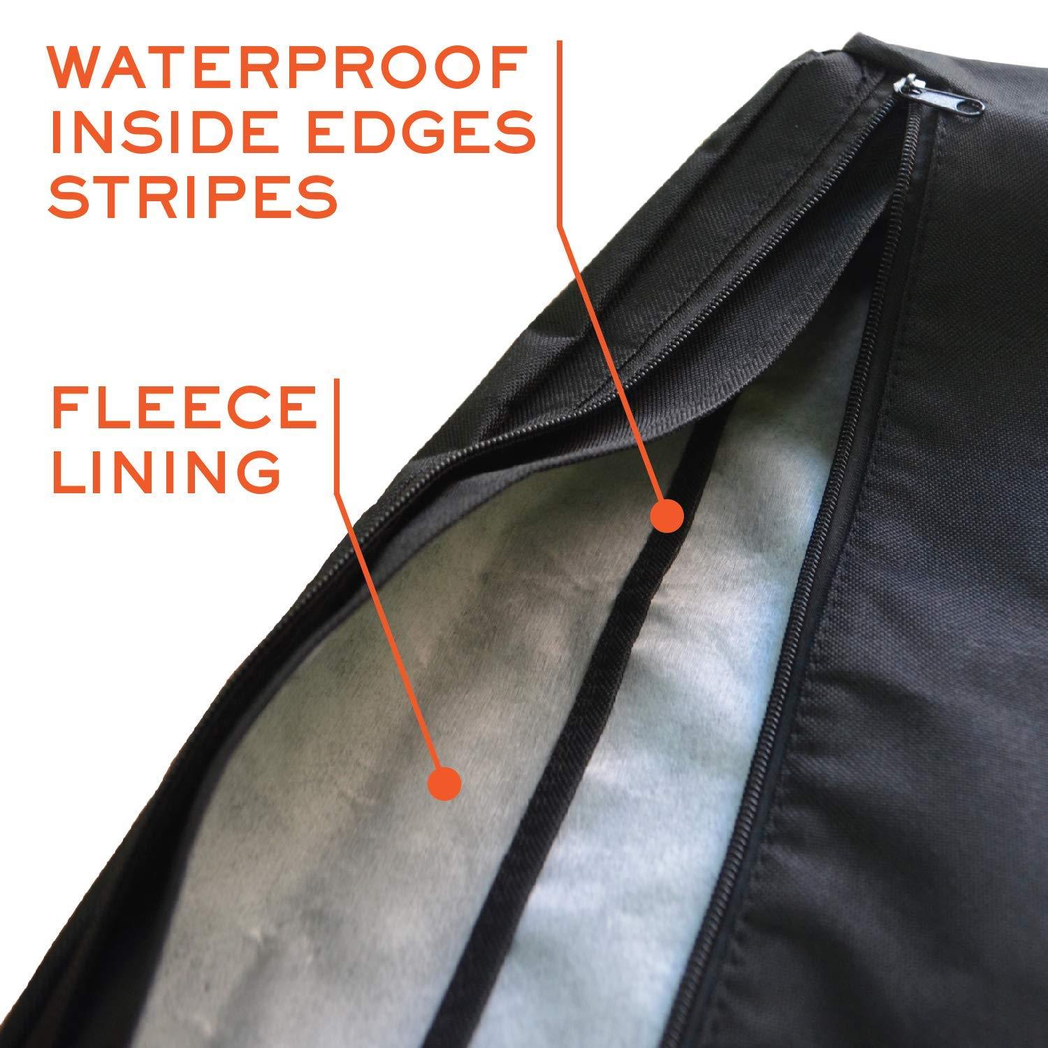 Bozzcovers Outdoor TV Cover 60 - 65 inch - WITH ZIPPER, Weatherproof, Waterproof 360 degrees protection, Soft Non Scratch Interior - Black