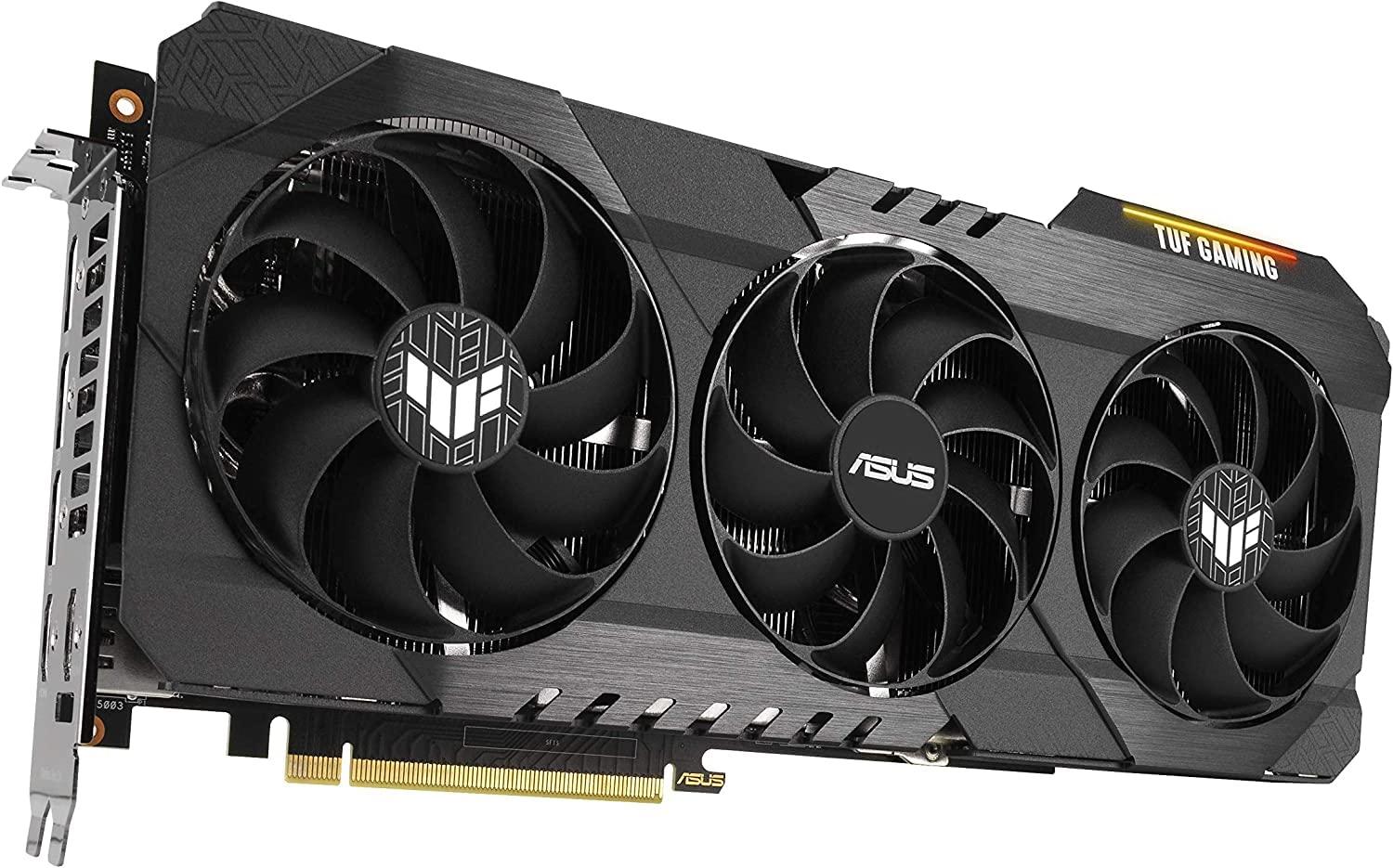 ASUS ASUS TUF Gaming NVIDIA GeForce RTX 3080 Graphics Card (PCIe 4.0, 10GB GDDR6X, HDMI 2.1, DisplayPort 1.4a, Dual Ball Fan Bearings, Military-Grade Certification, GPU Tweak II) (Renewed)