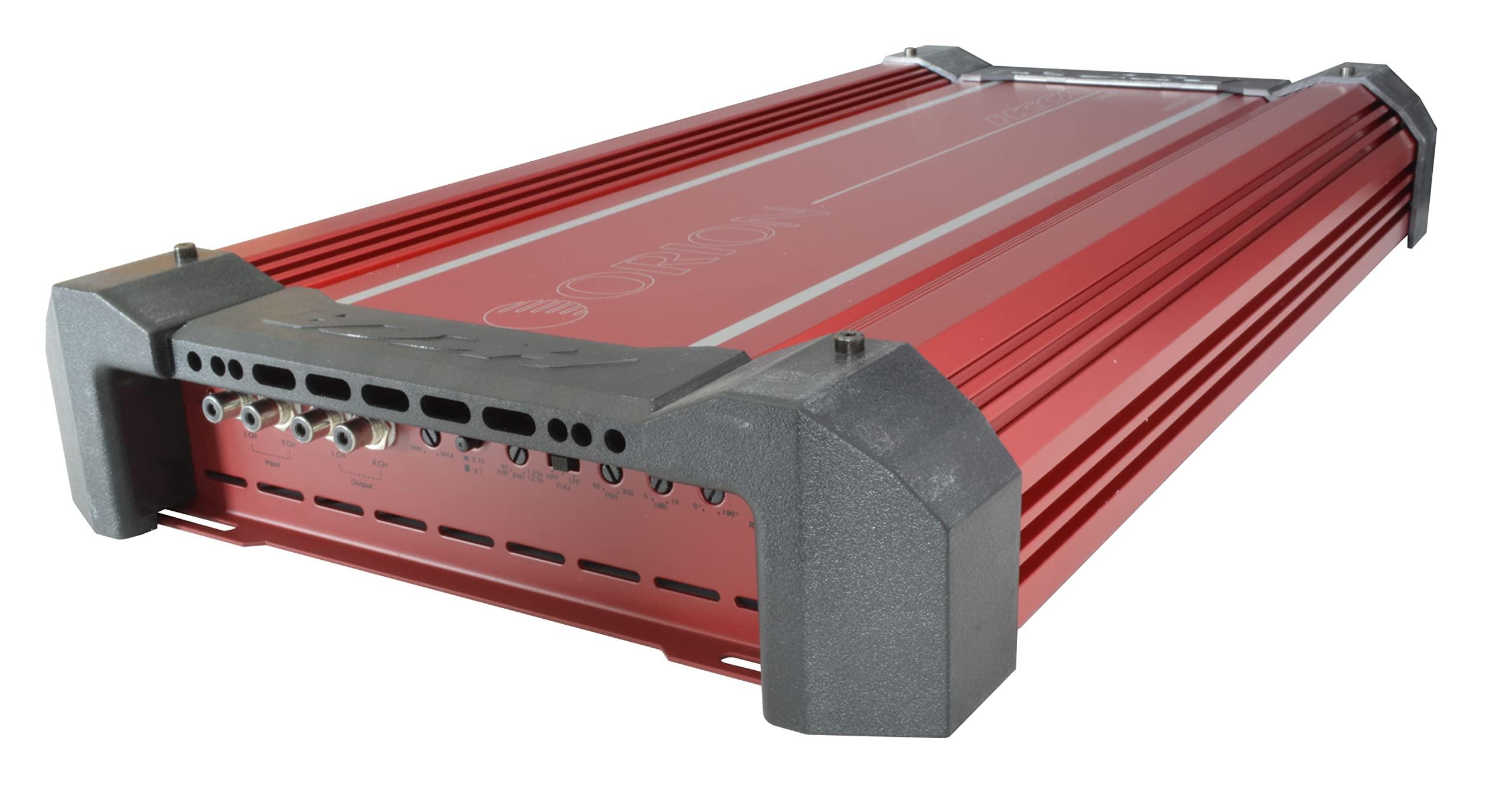 ORION Orion HCCA Series HCCA2000.2 High Performance 2000W RMS 2-Channel Class A/B Amplifier - 1 Ohm Stable, Low/High Pass Crossover, Bass Boost Control, Mosfet Power Supply, Bass Knob, Made in Korea