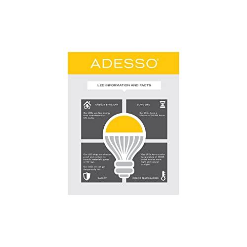 Adesso Adesso 3217-22 Prospect LED Clip Lamp, 9.5-14.5 in, 3W LED, Brushed Steel, 1 Clip Lamps