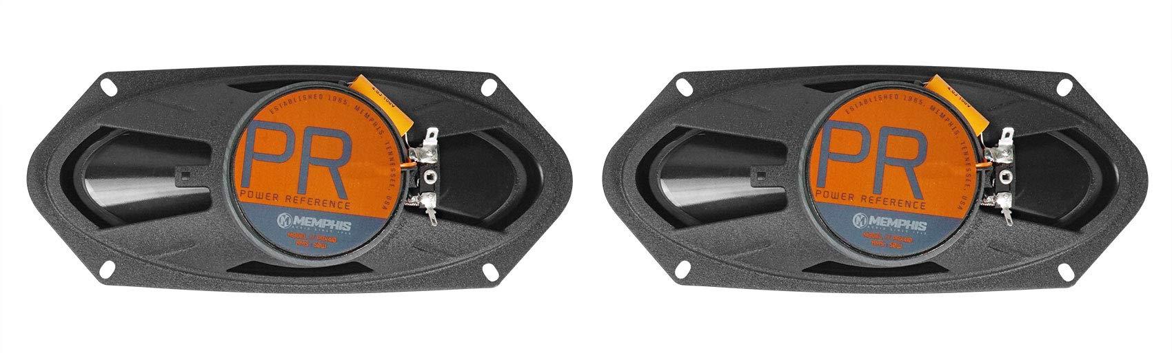 Memphis Memphis Bundle - 2 Items Pairs Audio PRX410 4x10 100 Watt 2-Way Car Speakers w/Pivot Tweeters
