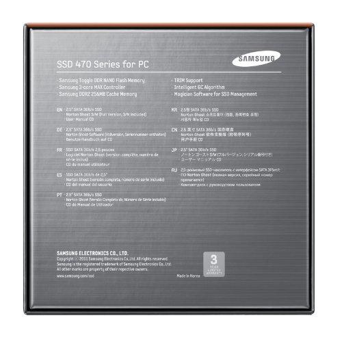 Samsung Samsung 470-Series MZ-5PA256B 256 GB 2.5-Inch SATA II MLC Internal SSD with Norton Ghost 15 - MZ-5PA256B