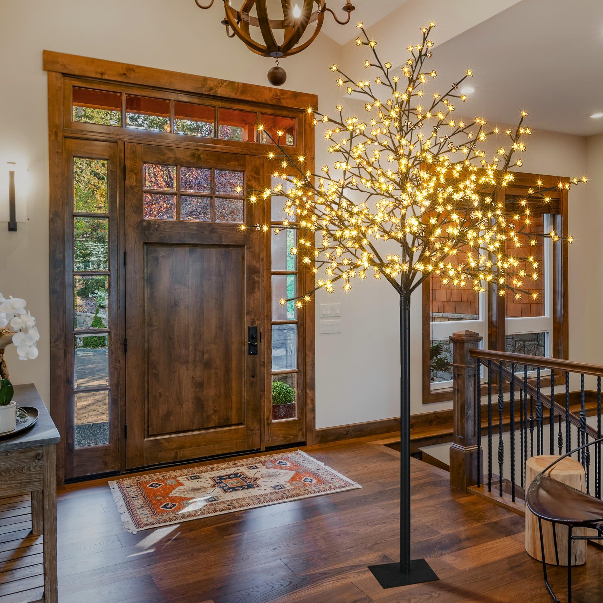 LIGHTSHARE Lightshare Lighted Cherry Blossom Tree (8FT WarmWhite)