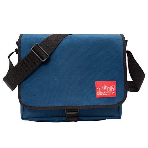 Manhattan Portage Manhattan Portage Deluxe Computer Bag 13 Inch Padded Laptop Sleeve Spacious Compartment Attach To Rolling Luggage Water Resistant Cordura (Navy)