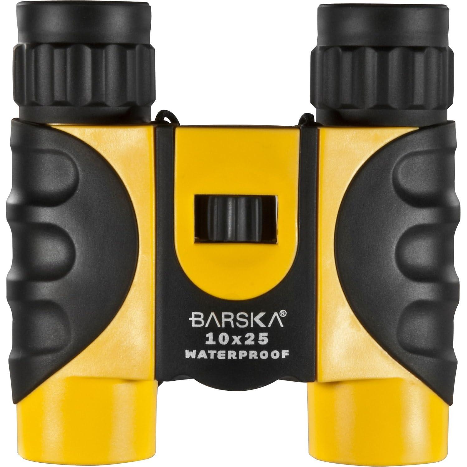 BARSKA BARSKA 10x25 Compact Waterproof Binocular (Yellow)