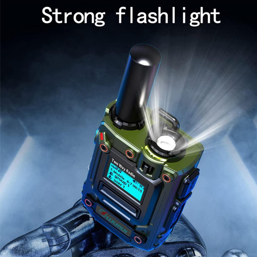 TXQ 2 Pieces K300 Global-PTT Two-Way Radios 4G LTE Connectivity Long Range Communication, Up to 5000 Miles (2greenwithSIM)