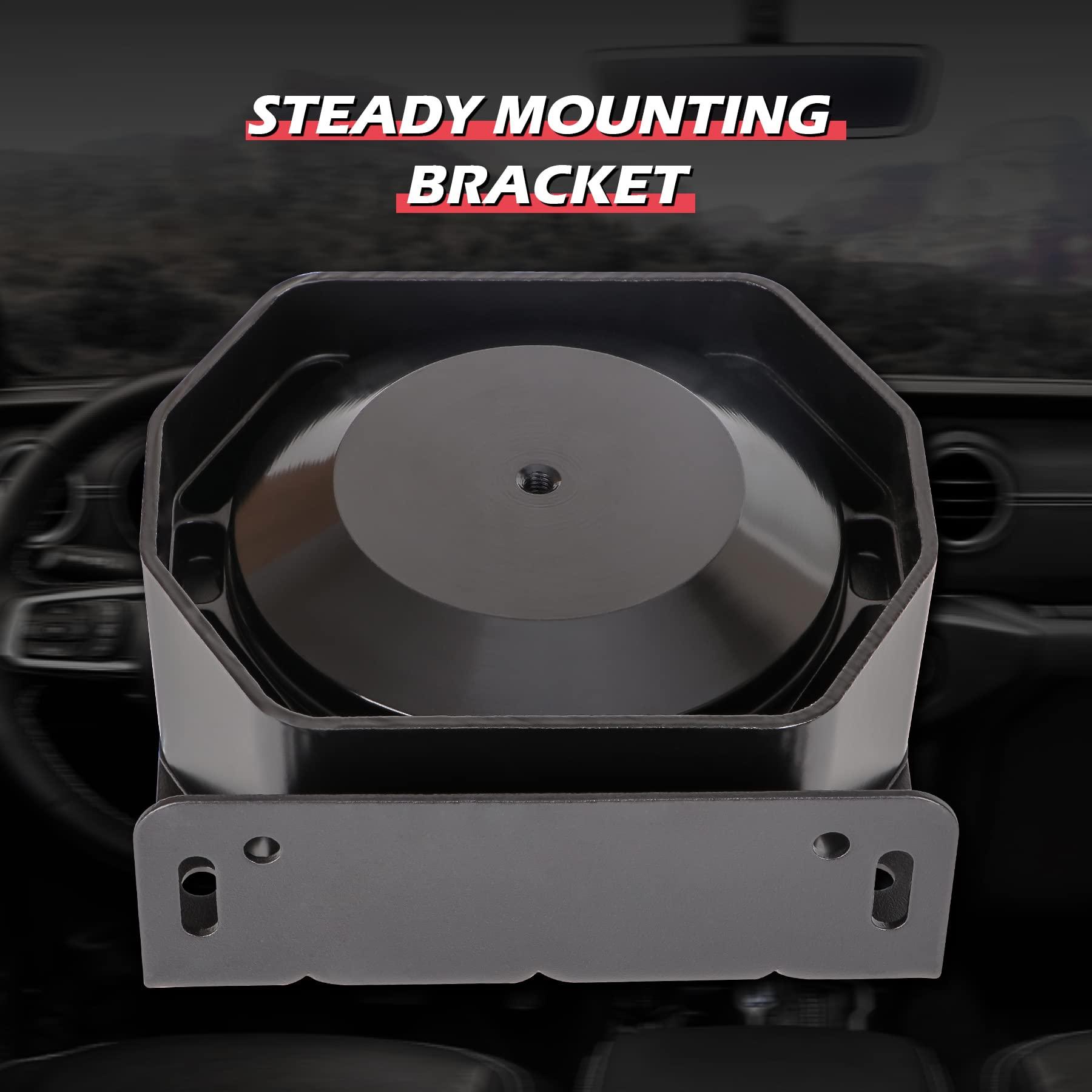 SMALLFATW SMALLFATW Compact Siren Speaker 130DB 200 Watt, Heavy Duty Metal Housing Weatherproof, Universal for 100W 200W Siren, 1 PCS