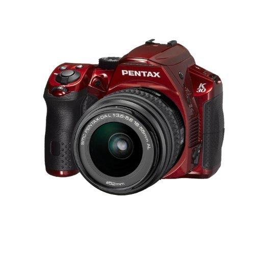Pentax Pentax K-30 Weather-Sealed 16 MP CMOS Digital SLR with 18-55mm Lens (Red)