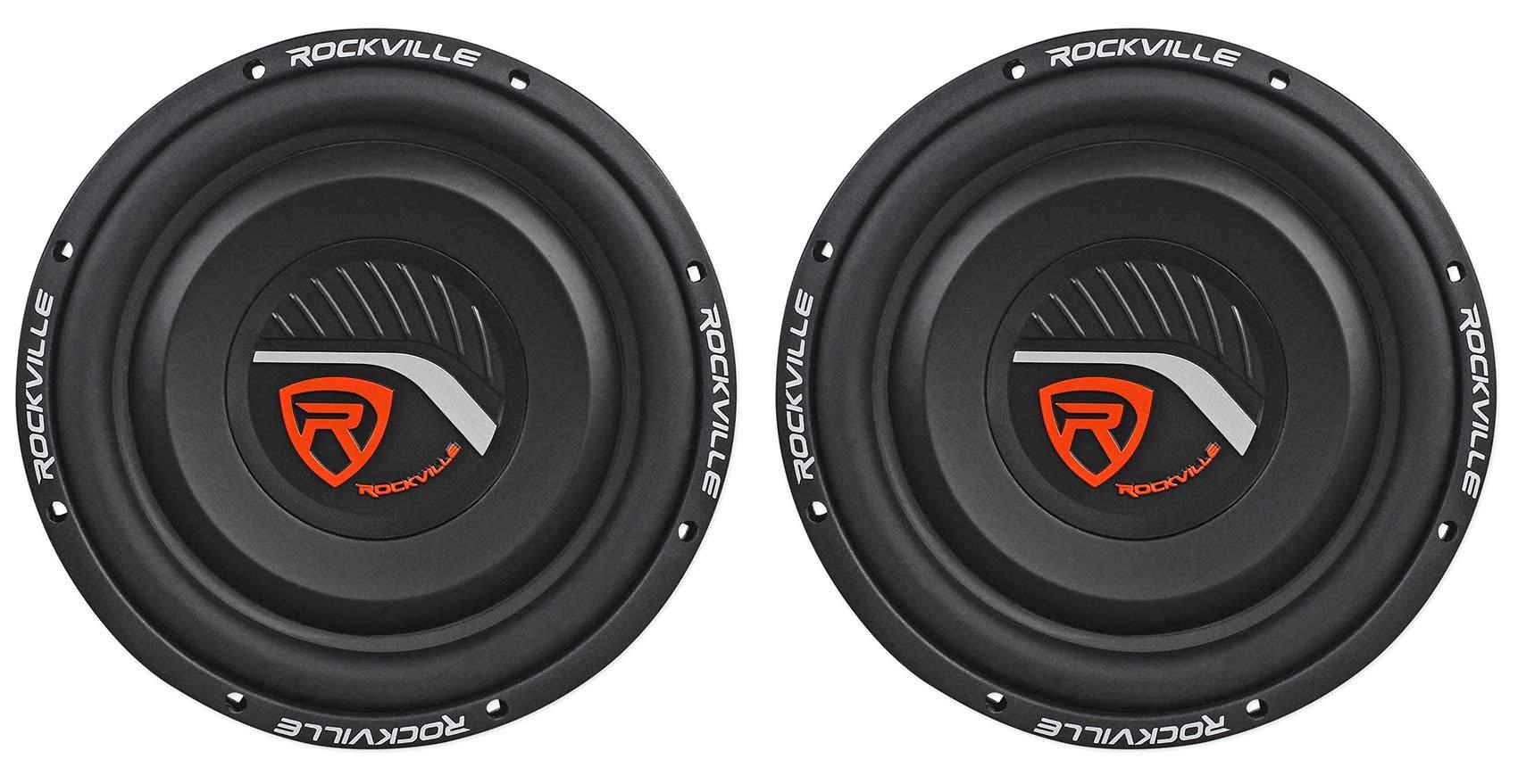 Rockville 2 Rockville W12T4S2 12\" Shallow Mount 1400w Car Subwoofers, CEA Compliant, 2-Ohm