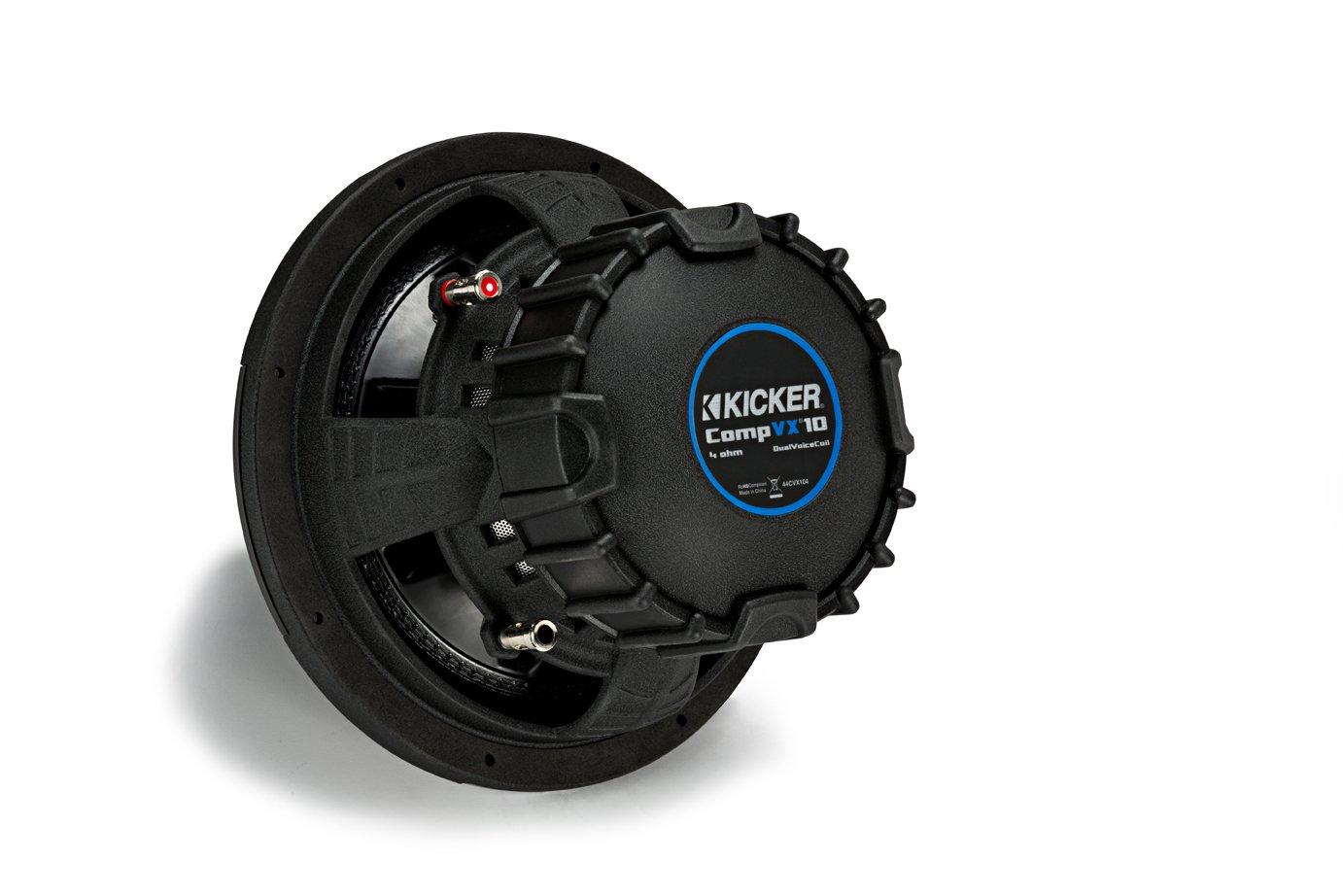 KICKER Kicker CVX102 COMPVX 10\" Subwoofer Dual Voice Coil 2-Ohm 600W
