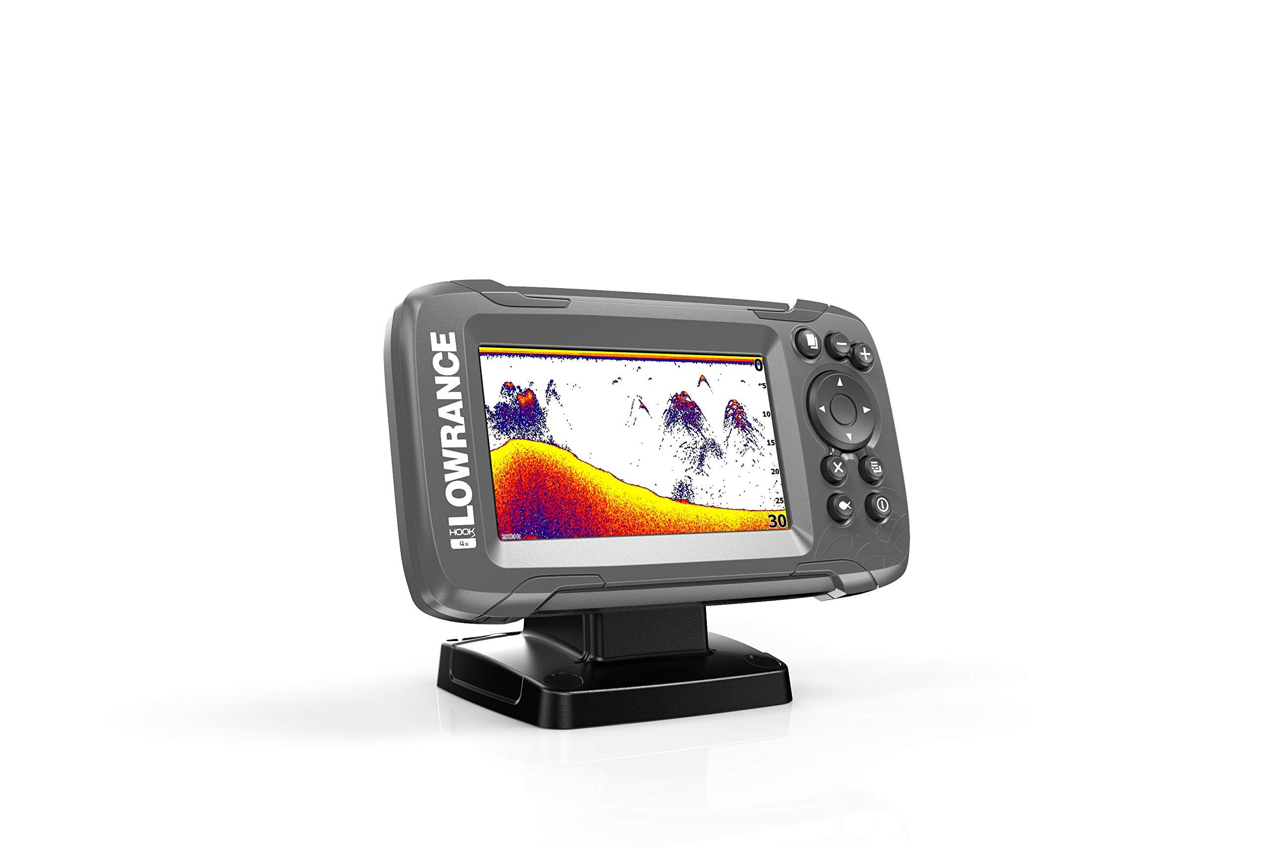 Lowrance Lowrance HOOK2 4X - 4-inch Fish Finder with Bullet Skimmer Transducer