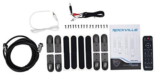 Rockville Rockville TM80C Cherry Powered Home Theater Tower Speakers 8" Sub/Bluetooth/USB