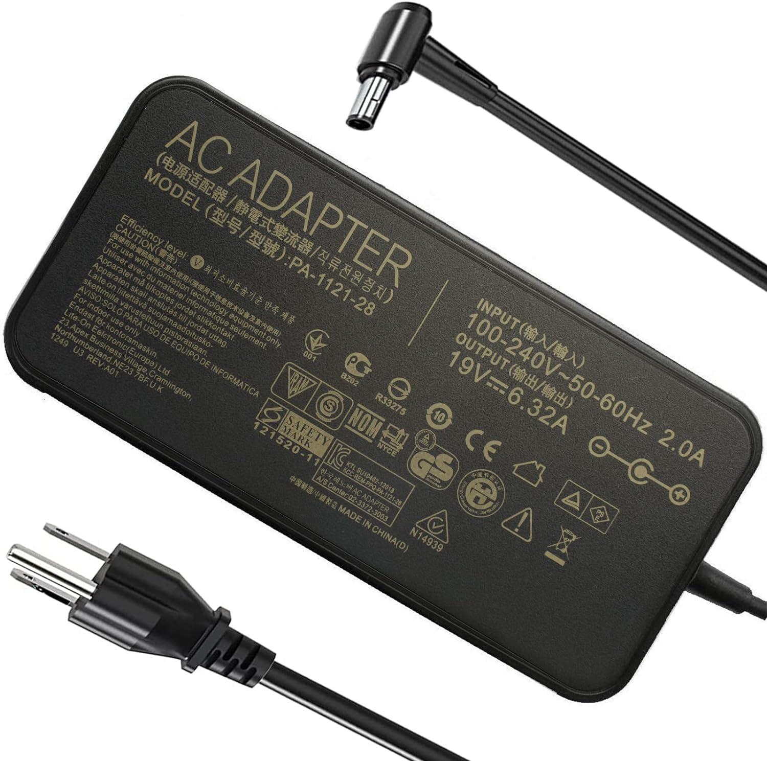 JIAHENGDE 120W Power Adapter Fit for Asus ROG GL550 GL550JK GL551JK GL551JM GL551JW GL551JX GL552V GL552VW GL552JX GL552J GL553VW GL553VD GL553VE PA-1121-28 A15-120P1A Laptop Charger
