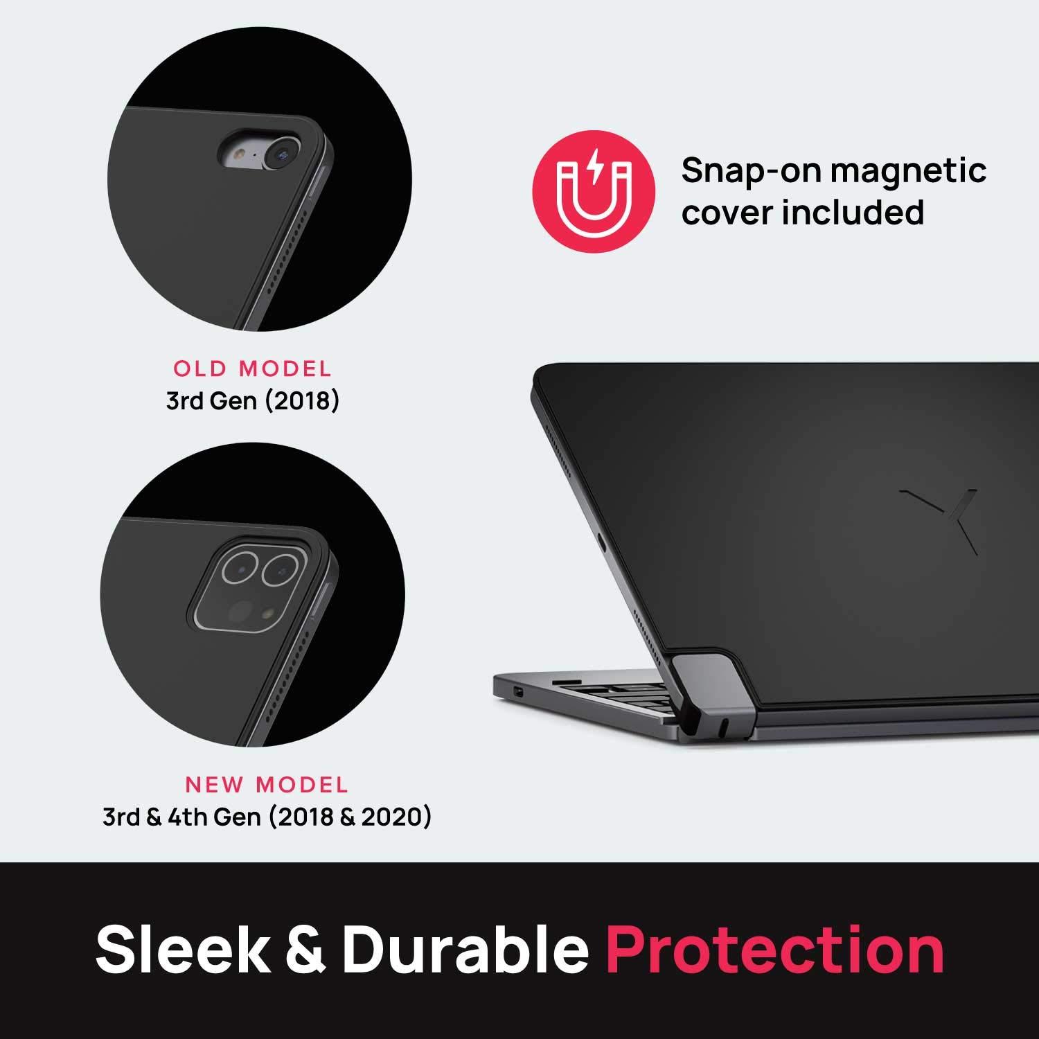 Brydge Brydge 12.9 Pro (3rd Generation, 2018 Model) (New: for iPad 3rd & 4th Gen (2018 & 2020, Space Gray)