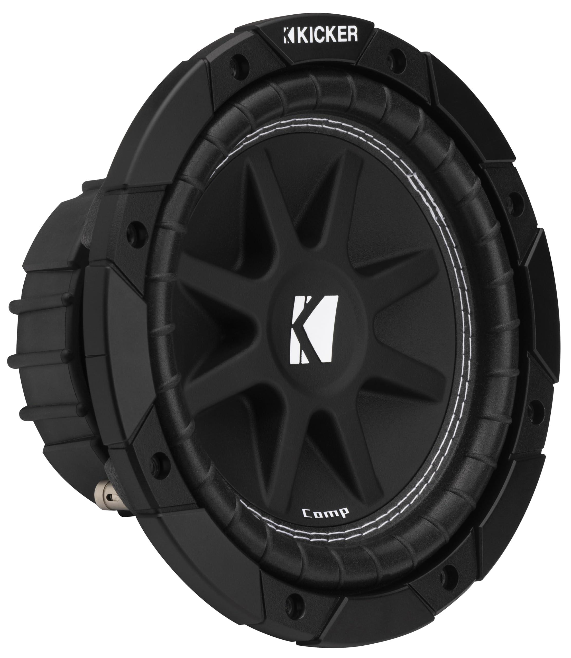 KICKER Kicker 43C84 Comp 8\" Subwoofer, Single Voice Coil, 4-Ohm